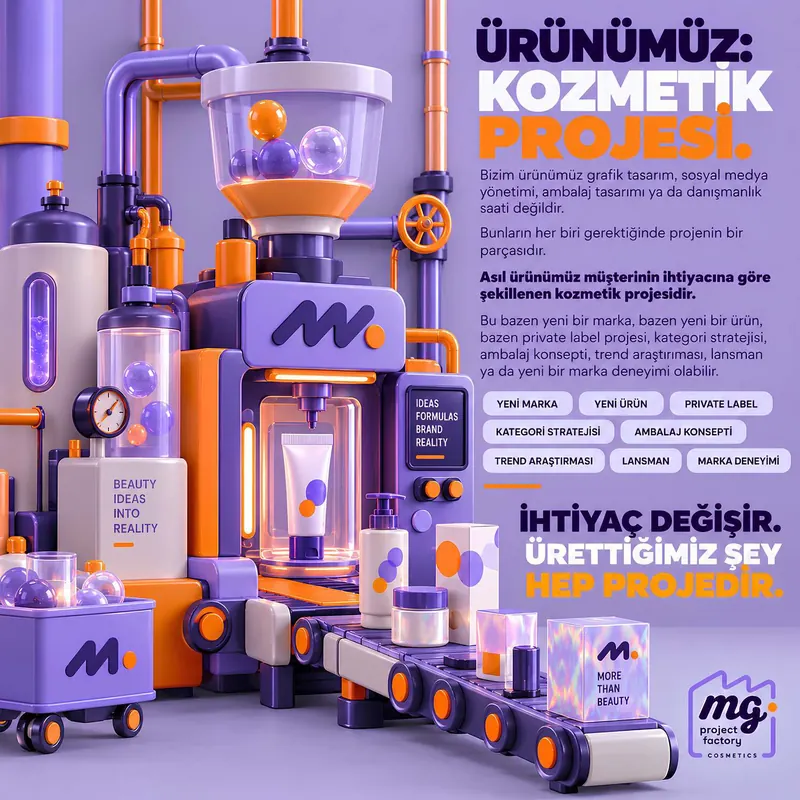 Ürünümüz: kozmetik projesi.
