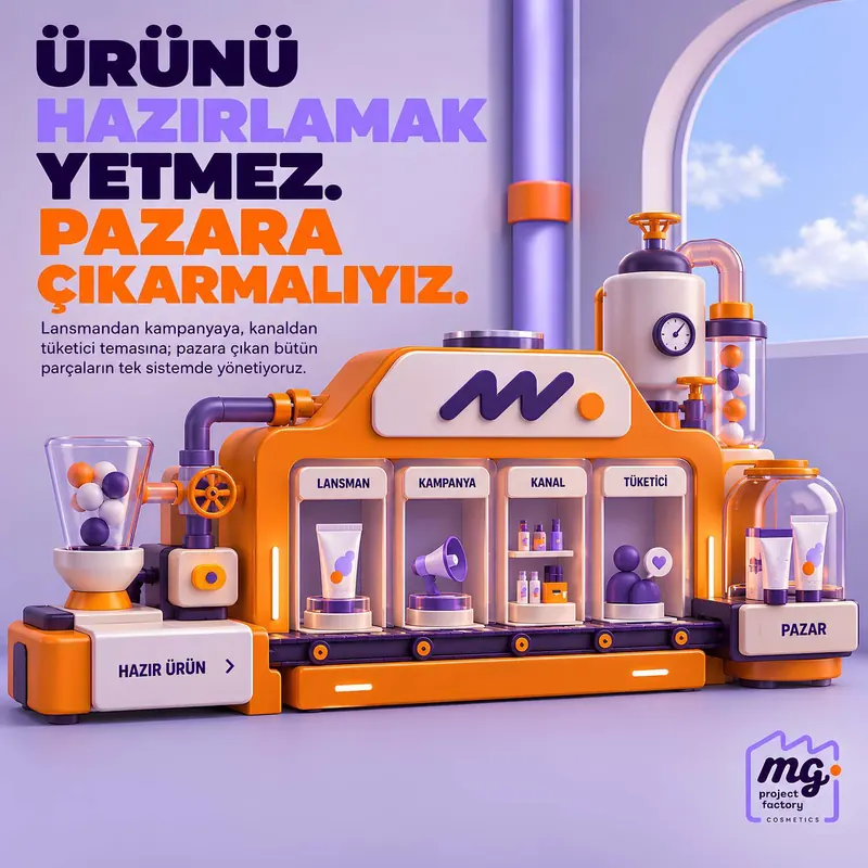 Ürünü hazırlamak yetmez.